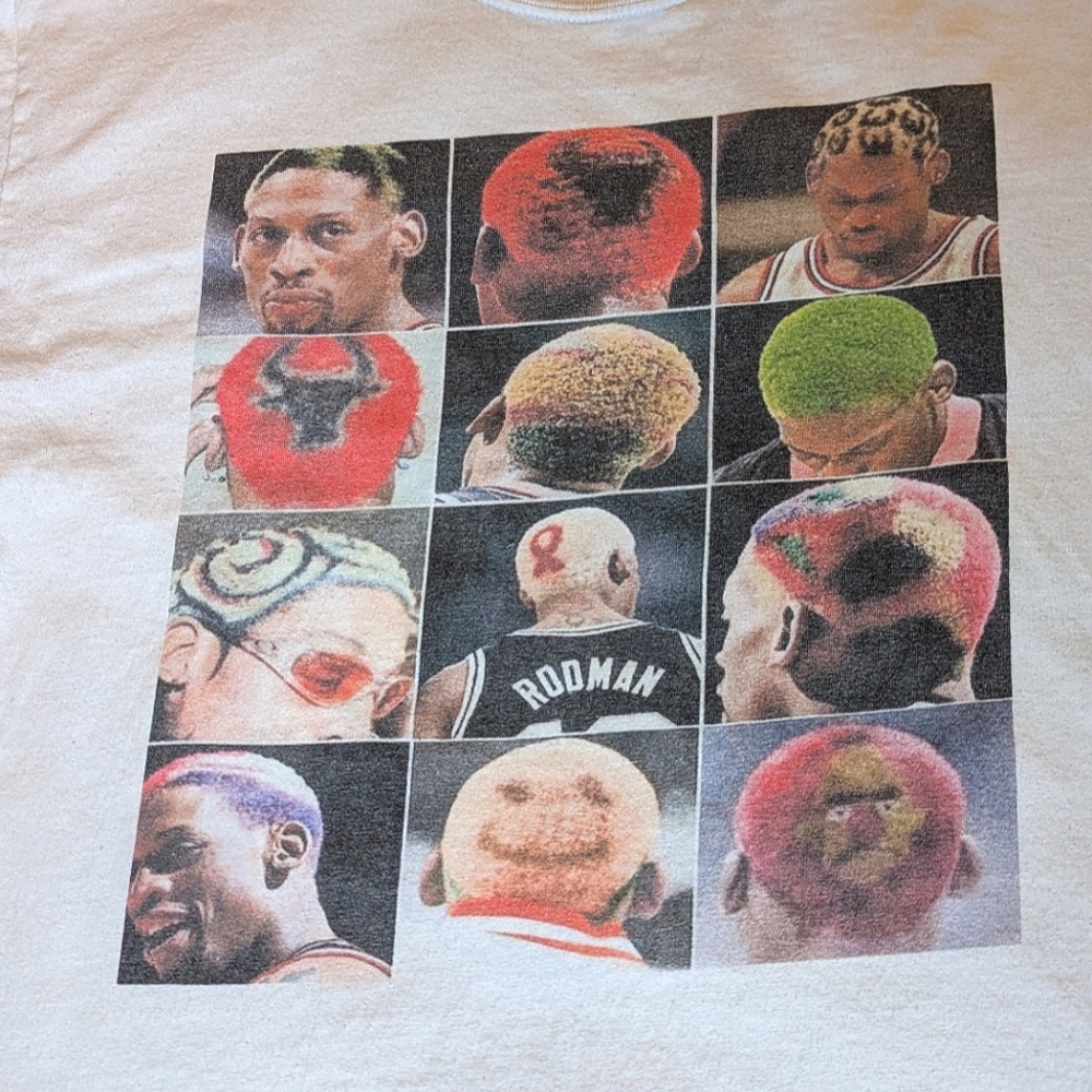 Graphic Dennis Rodman T-Shirt- size large